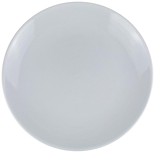 Yanco PA-711 Coupe Plate, 11" Diameter, Porcelain, Super White Color, Pack of 12