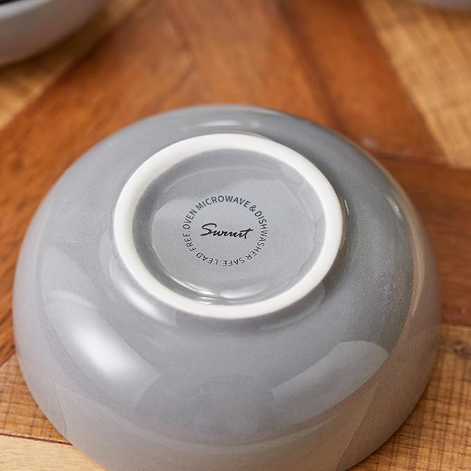 Ceramic Pinch Bowls,2.7 oz Mini Prep Dip Bowl Set,Small Dipping Salsa Charcuterie Soy Sauce Side Dish for Sushi,Set of 6(Grey)