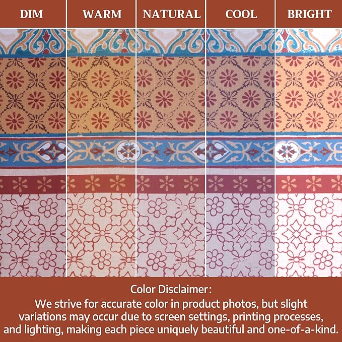 Maison d' Hermine Table Cloth Rectangle Table 100% Cotton 54 x 72 Inches Fall Tablecloth Reusable Everyday Use for Thanksgiving Christmas Decorations Dining Farmhouse Party (Romane)