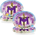 50PCS He is Risen Oval Paper Plates 10" X 12" Disposable Easter Jesus Plates Happy Easter Paper Plates Cross Easter Tableware for Spring Lily Floral Religion Christ Easter Day Party Decorations