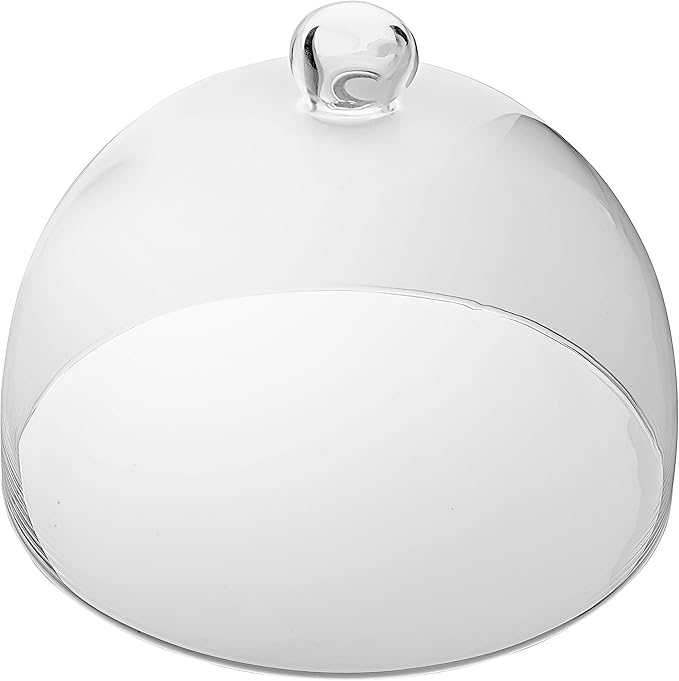 Barski - European - Handmade Glass - Cake Dome - 11" Diameter - Made in Europe