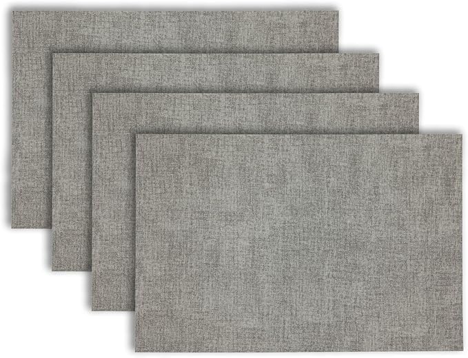 Placemats Set of 4 12" x 18" Heat-Resistant Table Mats for Dining Table Set for 4 Kitchen & Dining Room Decor Farmhouse, Boho, & Modern Style Easy to Clean, Durable & Stylish Table Decor