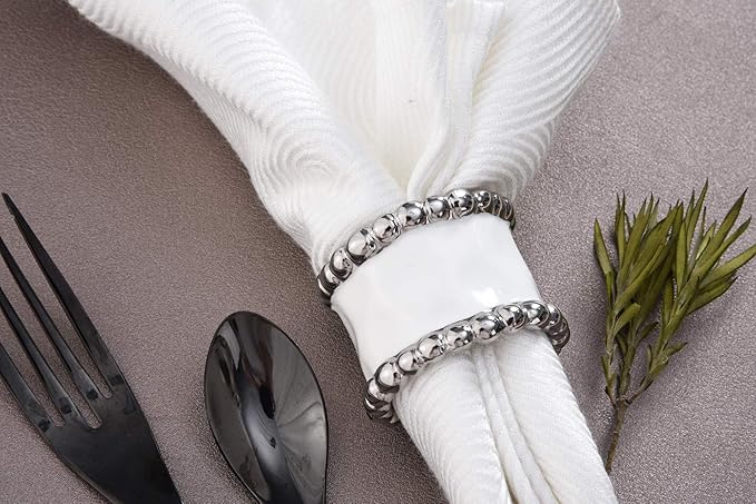 Pampa Bay Porcelain Salerno Napkin Ring - Set of 4