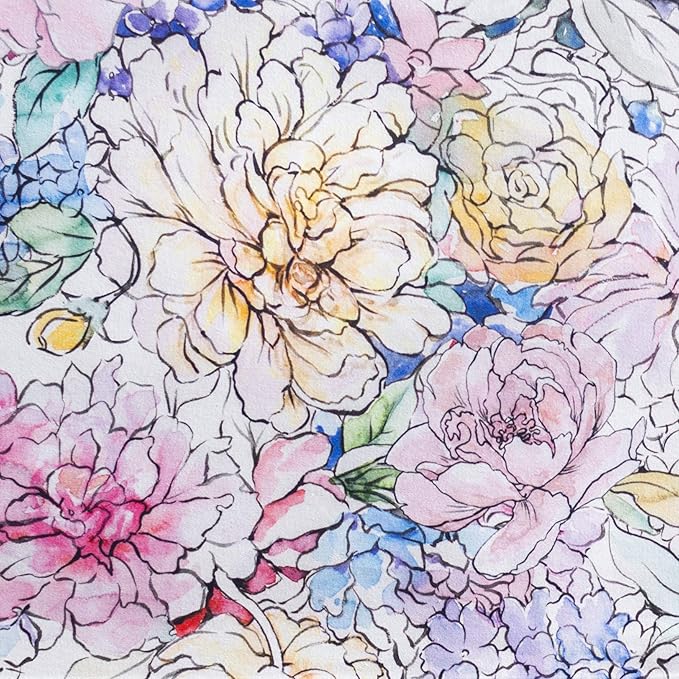 Maison d' Hermine Table Cloth Rectangle Table 100% Cotton 70 x 90 Inches Tablecloth Reusable Decorative for Dining Room Farmhouse Home Valentines Day Decorations Spring Summer - Floral Love