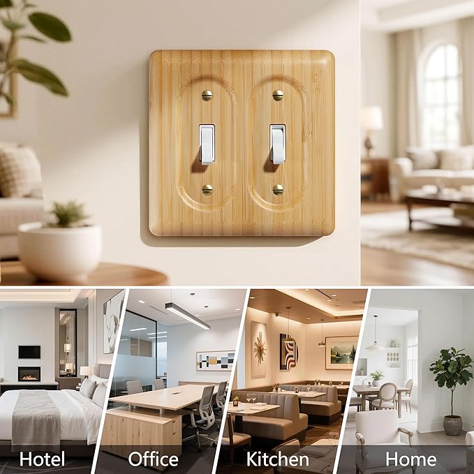 Wood Double Toggle Light Switch Cover 2 Toggle Light Switch Cover Plate Covers Light Switch Cover Double