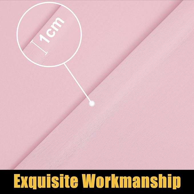 Smiry Rectangle Picnic Table Cloth, Waterproof Elastic Fitted Tablecloths for 4 Foot Tables, Washable Polyester Table Cover for Camping, Valentine's Day and Outdoor (Pink, 24"x48")