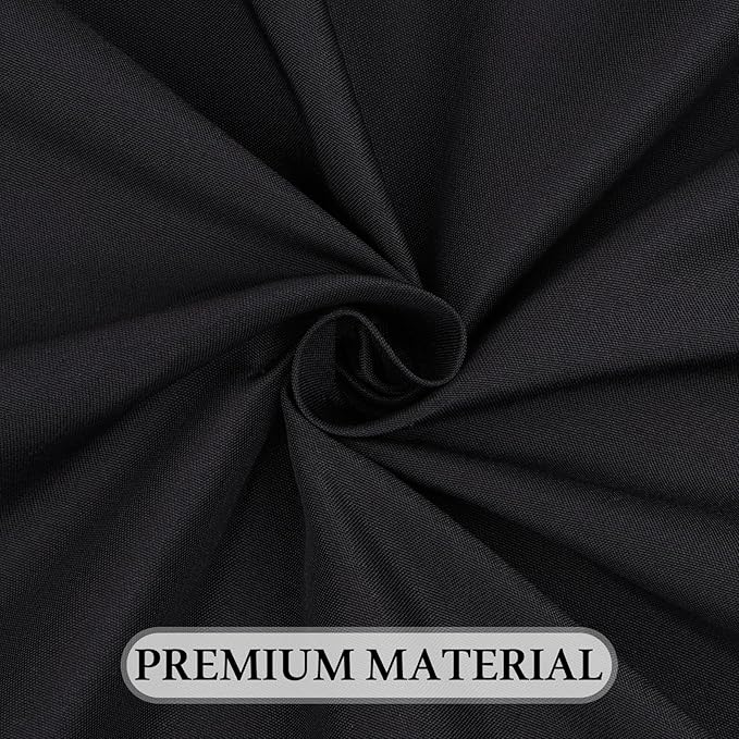 8 Pack Black Square Tablecloth 70 x 70 Washable Polyester Table Cloth for Square or Round Tables, Wrinkle Resistant Fabric Decorative Covers for Dining Party Banquet Buffet and Wedding