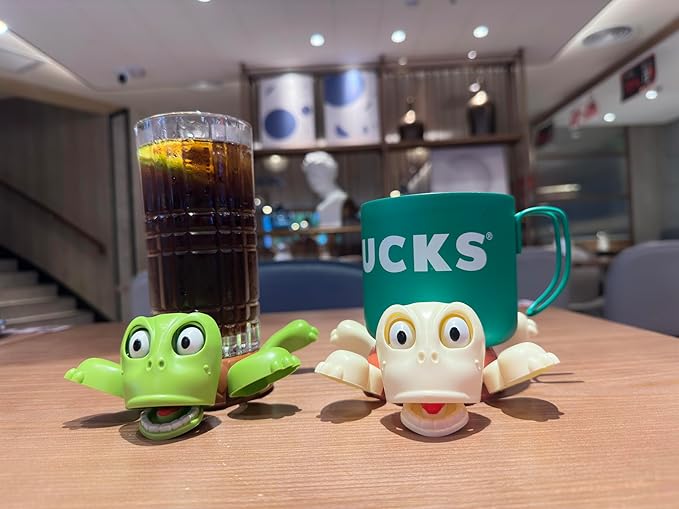 2PCs Turtle Coaster, 3D Printed Funny Tea Coasters with Funny Expression, Turtle Cup Holder, Insulated Drink Mat Wine Coffee Glasses Home Decor & Kitchen Accessories, Gag Gift for Tortoise Lover