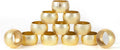 Napkin Rings Set of 12 Metal Napkin Holder Buckles Round Serveitte Rings for Fall Thanksgiving Christmas Dinner Table Decor Wedding Banquet Party Easter (Gold) - ALPHA Living HOME