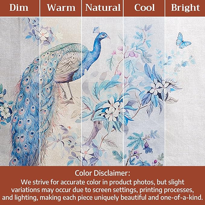 Maison d' Hermine Premium Table Cloth Square Table 100% Combed Cotton 70 x 70 Inches Tablecloth Reusable Decorative for Dining Room, Farmhouse, Party, Festive & Wedding - Peacock Utopia - Orginal