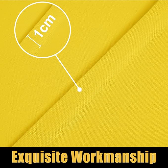 Smiry Rectangle Picnic Table Cloth, Waterproof Elastic Fitted Tablecloths for 8 Foot Tables, Washable Polyester Table Cover for Camping, Indoor and Outdoor (Yellow, 30"x96")