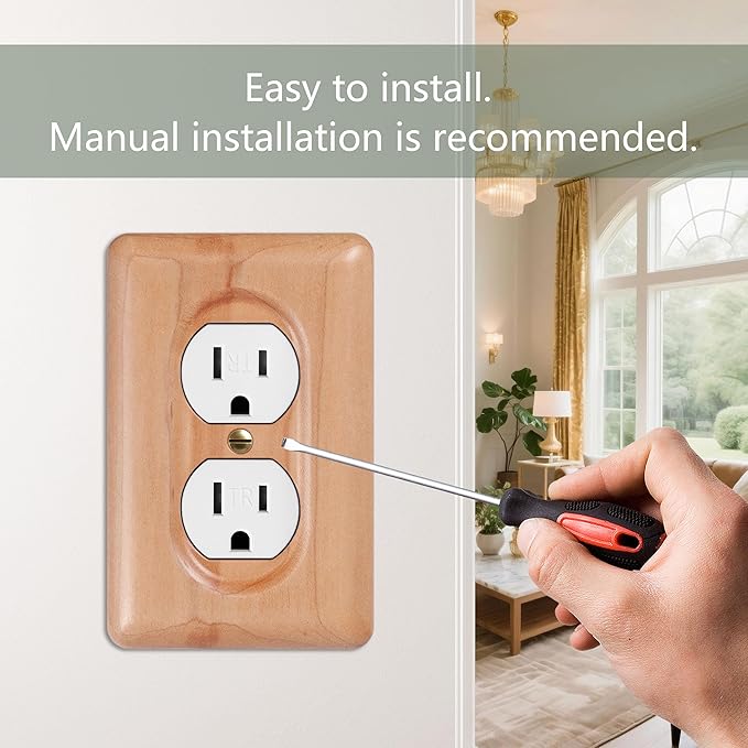 Elegant Maple Wood Outlet Covers Decorative Wood Outlet Covers For Home Decor
