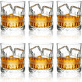 11 OZ Premium Whiskey Glasses (6-Piece) - Old Fashioned Glassware, Exquisite Craftsmanship for Scotch, Bourbon, Rum & Cocktails, Ideal for Self-Use or Gift for Whiskey Enthusiasts