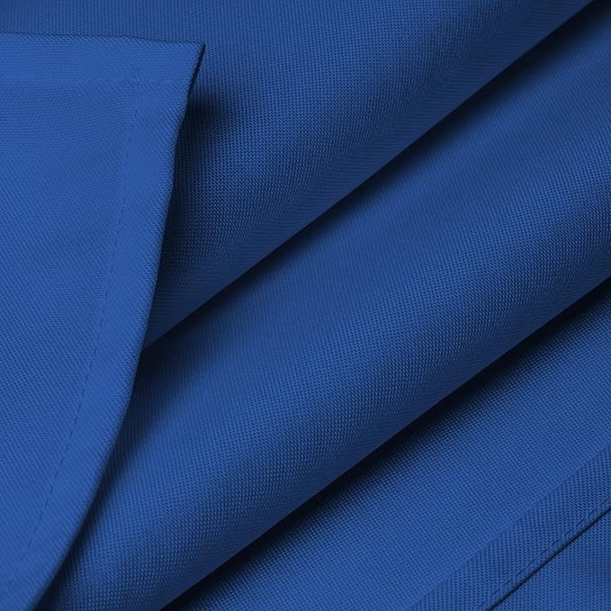Lann's Linens 90 x 156 Inch Rectangular Tablecloth, Washable Polyester Fabric Table Cloth for Dining Tables, Parties, Restaurant, Wedding - Royal Blue