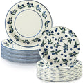 48 Pcs Blueberry Harvest Plates Set Include 9 Inch and 7 Inch Spring Watercolor Disposable Plates Summer Decorative Dinner Birthday Party Tableware for Baby Shower Party Supplies