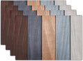 Giwawa Rustic Wood Placemats Set of 4- Antique Brown Old Barn Wooden Board Linen Place Mat 12x18 Inch- Farmhouse Country Style Washable Non-Slip Table Mats for Kitchen Dining Cabin Decor