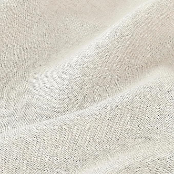 D'Moksha Homes Linen Tablecloth 60 x 102 Inch - 100% Pure Linen Light Natural Table Cloth for Rectangle Tables - Machine Washable Cloth Tablecloth for Valentines, Spring, Easter