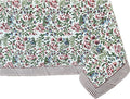 ATOSII Ambrosia 100% Cotton Rectangle Boho Spring Summer Tablecloth, Handblock Floral Table Cloth Linen for Kitchen Dining Parties Wedding Outdoors Easter Decor 60 X 108 Inches I 8 Seater