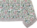 ATOSII Ambrosia 100% Cotton Rectangle Boho Spring Summer Tablecloth, Handblock Floral Table Cloth Linen for Kitchen Dining I Parties Wedding Outdoors Easter I 72 X 120 Inches I 10 Seater