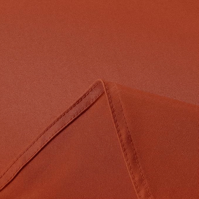 sancua Fall Tablecloth Rectangle - 60 x 84 Inch Burnt Orange - Stain and Wrinkle Resistant Polyester Fabric Table Cloth, Thanksgiving Table Cover for Dining Buffet Parties, Rust, Pumpkin Orange