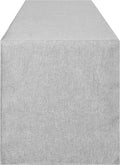 Grey Table Runner 13 x 36 Inches Long, Cotton Linen Farmhouse Style Dresser Scarf for Kitchen Dining Coffee Table Parties Wedding Home Decor (13” x 36”, Grey)