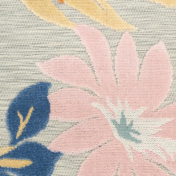 Nourison Home Suncoast Multicolor 4' x 6' Area Rug - Easy Clean, Non Shedding, Bed Room, Living Room, Dining Room, Kitchen (4' x 6')