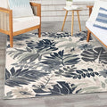 Nourison Home Suncoast Blue 5'3" x 7'3" Area Rug - Easy Clean, Non Shedding, Bed Room, Living Room, Dining Room, Kitchen (5' x 7')