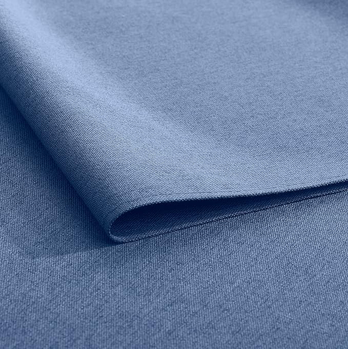 Vintage Blue Table Runner 13 x 90 Inches Long, Cotton Linen Table Linen for Memorial Day, Spring, Easter, Summer, Party, Wedding, Daily Kitchen Dining Home Decor (13" x 90", Vintage Blue)