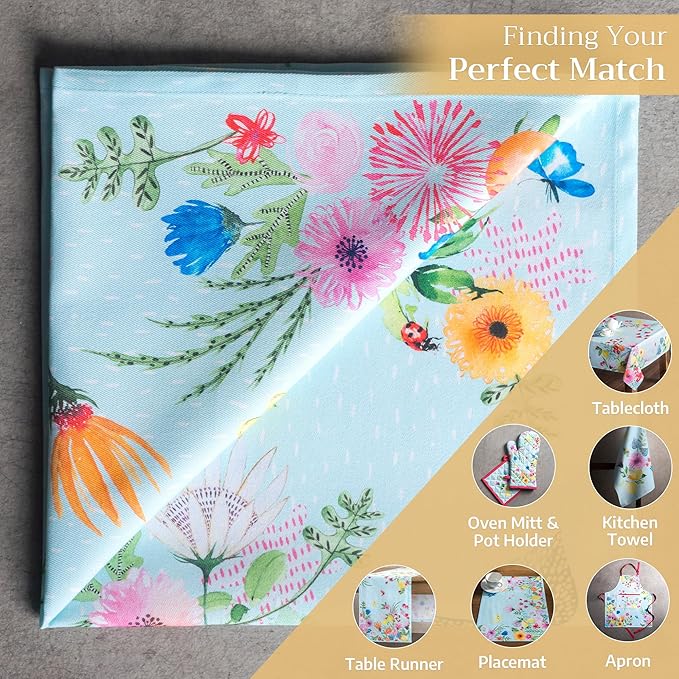 Maison d' Hermine Cloth Napkins Set of 4 100% Cotton Everyday Reusable Square Napkins Cloth Washable Dinner Wedding Restaurant Valentines Day Decorations Spring/Summer (Jardin D'Ete - Mint, 20" x 20")