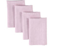 Solino Home Linen Napkins Set of 4-100% Pure Linen Bubblegum Pink Dinner Napkins Cloth 20 x 20 Inch for Valentines, Spring, Easter - Athena, Handcrafted and Machine Washable