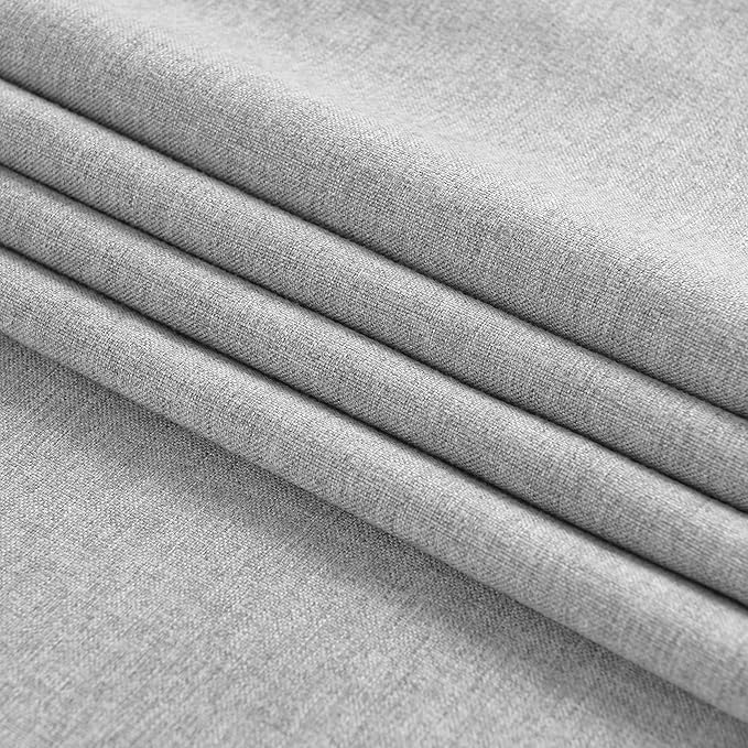 Table Runner 13 x 108 Inches Long, Cotton Linen Farmhouse Style Grey Table Linen for Kitchen Dining Coffee Table Parties Wedding Home Decor (Modern-Grey, 13” x 108”)