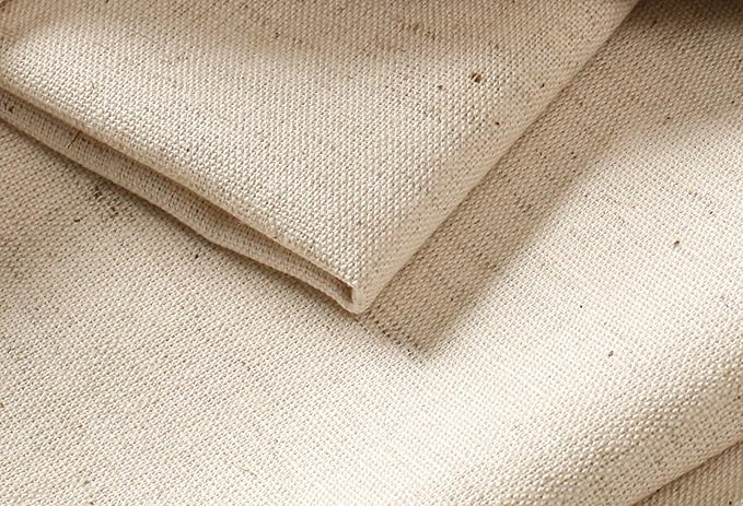 Flax Linen Christmas Cloth Napkins Set of 12 - Washable and Reusable Hemstitched Dinner Cloth Napkins Everyday, Hotel, Events, Parties, Christmas Napkin Cloth 18x18 Inch Natural Color