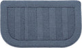 BEQHAUSE 30x18 Inch Kitchen Rug Mat Durable Kitchen Rugs Non-Slip Washable Absorbent Kitchen Mats for Floor Dirt-Resistant Semicircular Kitchen Mat (Blue)