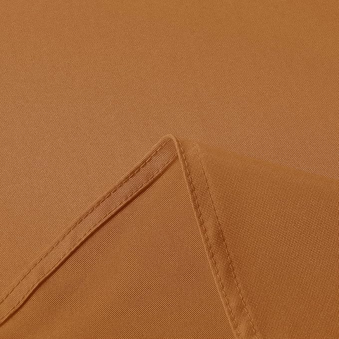 sancua 6 Pack Tablecloth Rectangular 60x102 Inch Light Brown, Thanksgiving Table Cloth Rectangle for 6 Foot Tables - Stain and Wrinkle Resistant Washable Polyester Cover for Fall Dining Parties Bronze