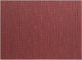 Chilewich Bamboo Placemats Set of 4 - Woven Rectangle Placemats - Reusable, Stain-Resistant, Indoor/Outdoor Tabletop Protection - 19" x 14" - Cranberry
