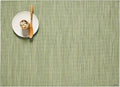 Chilewich Bamboo Placemats Set of 4 - Woven Rectangle Placemats - Reusable, Stain-Resistant, Indoor/Outdoor Tabletop Protection - 19" x 14" - Spring Green