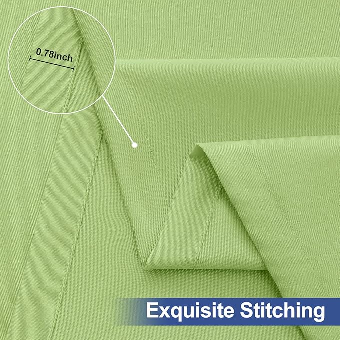 homing 2 Pack Rectangle Table Cloth, Elastic Fitted Fabric Tablecloth Fits for 6 Foot Folding Tables, Washable Table Cover for Picnic, Camping, Indoor & Outdoor (Sage Green, 30" x 72")