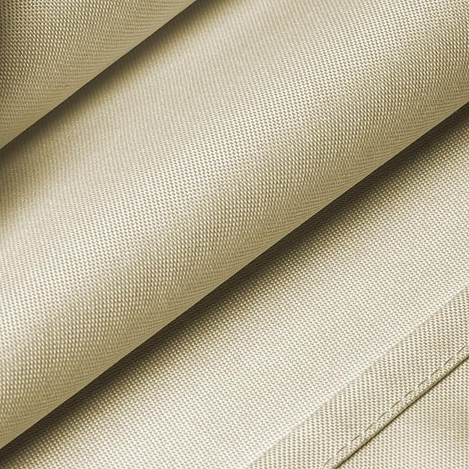 Lann's Linens - 132" Round Premium Tablecloth for Wedding/Banquet/Restaurant - Polyester Fabric Table Cloth - Beige
