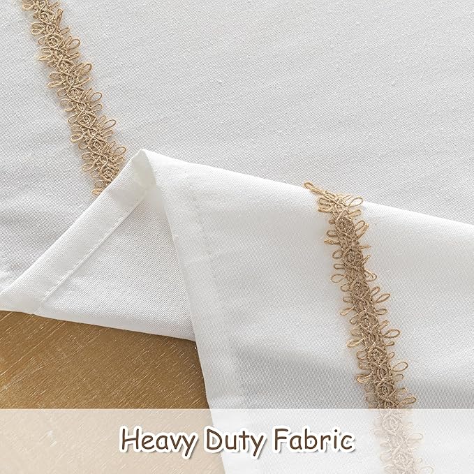 MYSKY HOME Table Cloth for Rectangular, Waterproof Tablecloth, Soft Cotton Indoor/Outdoor Tablecloths, Wrinkle Free Table Cloth Heavy Duty Rectangle Table Cloths for Parties & Dining Use, 55"X55"