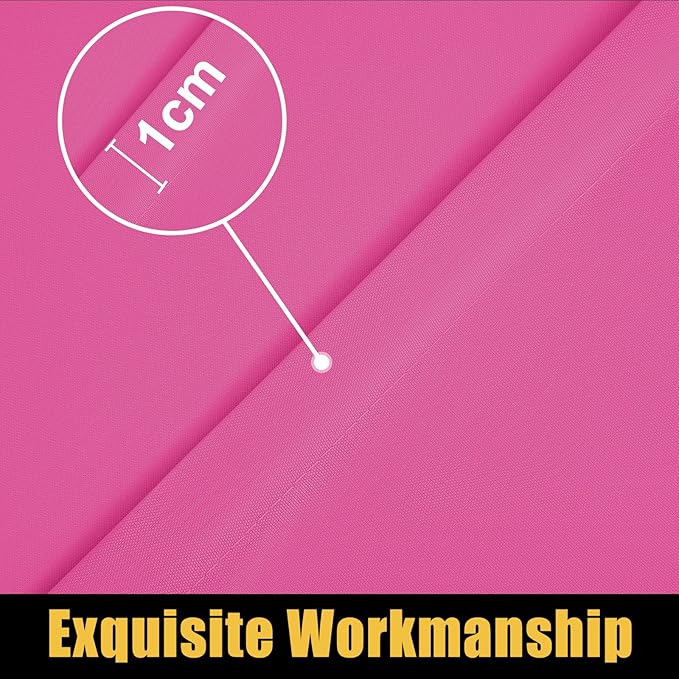 Smiry Rectangle Picnic Table Cloth, Waterproof Elastic Fitted Tablecloths for 4 Foot Tables, Washable Polyester Table Cover for Camping, Indoor and Outdoor (Rose Pink, 30"x48")
