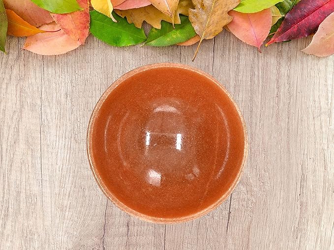 Red Aventurine Crystal Bowl - 2 Inch Decorative Bowls for Room and Home Decor - Gemstone Healing Crystals for Elegant Display, Positive Energy Balance and Gift