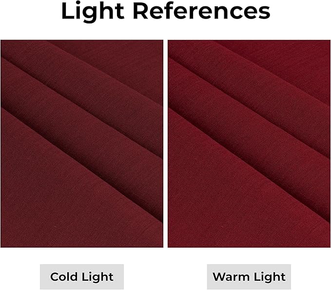 D'Moksha Homes Linen Dark Red Table Runner 108 Inches Long - 100% Pure Linen 14 x 108 Inch Table Runner for Valentines, Spring - Classic Hemstitch