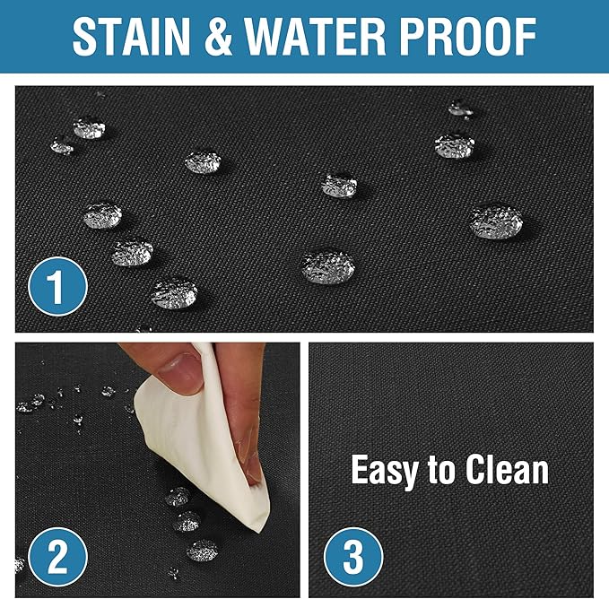 H.VERSAILTEX Linen Textured Table Cloths 60 x 120 Inch Premium Solid Tablecloth Spill-Proof Waterproof Table Cover for Dining Buffet Feature Extra Soft and Thick Fabric Wrinkle Free, Black