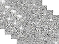 Silver Heat Resistant Square Placemats - Set of 4 with Rhinestone Decor and Sparkly Bling