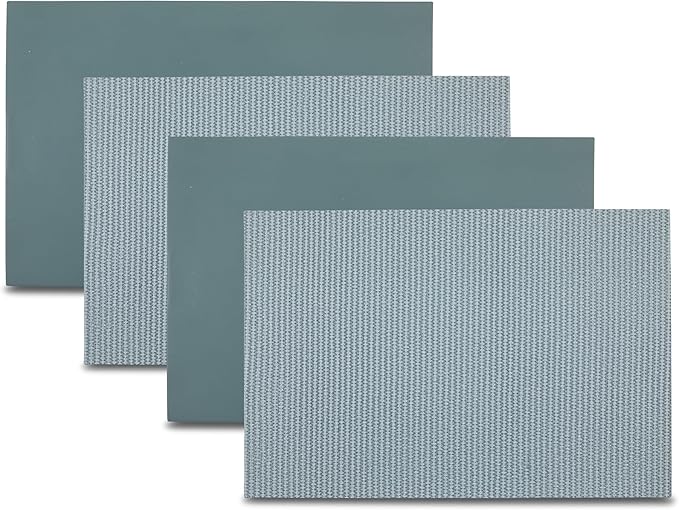 Placemats Set of 4 12" x 18" Heat-Resistant Table Mats for Dining Table Set for 4 Kitchen & Dining Room Decor Farmhouse, Boho, & Modern Style Easy to Clean, Durable & Stylish Table Decor