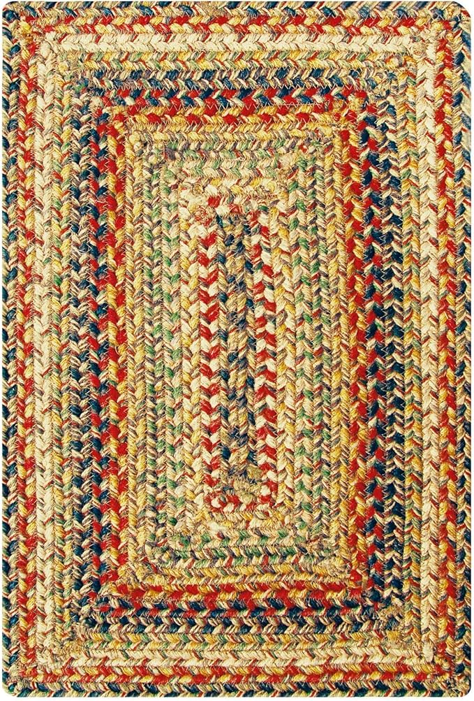 Homespice Kingston Dining Placemats, Warm Country Decor, Set of 6, Multicolor - 13x19 Rectangle Table Mats - Vibrant Colors, Durable, Easy to Clean and Protects Furniture