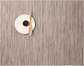 Chilewich Bamboo Placemats Set of 4 - Woven Rectangle Placemats - Reusable, Stain-Resistant, Indoor/Outdoor Tabletop Protection - 19" x 14" - Dune