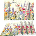 Flowers Placemats Set of 4 Washable Table Place Mats for Dining Kitchen Party Decor