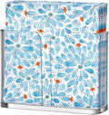 Amazing Abby Acrylic Luncheon Napkin Holder (6.5"x6.5"), Plastic Napkin Dispenser with Non-Slip Pads, Clear Napkin Stand, Great for Kitchen Counter, Dining Table, Bathroom Vanity, and More