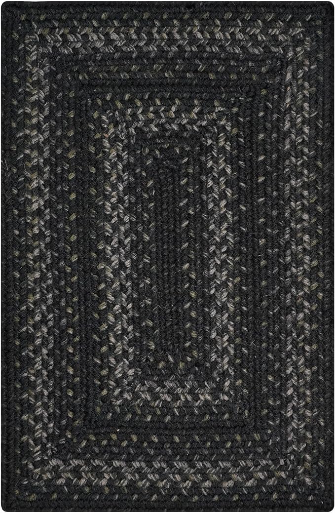 Homespice Jet Black Dining Placemats, Warm Primitive Decor, Set of 6-13x19 Rectangle Table Mats - Vibrant Colors, Durable, Easy to Clean and Protects Furniture